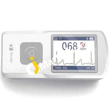 Emay Bluetooth Portable Ecg/Ekg Monitor (Iphone Android Mac Windows) Wireless Personal Ecg Works